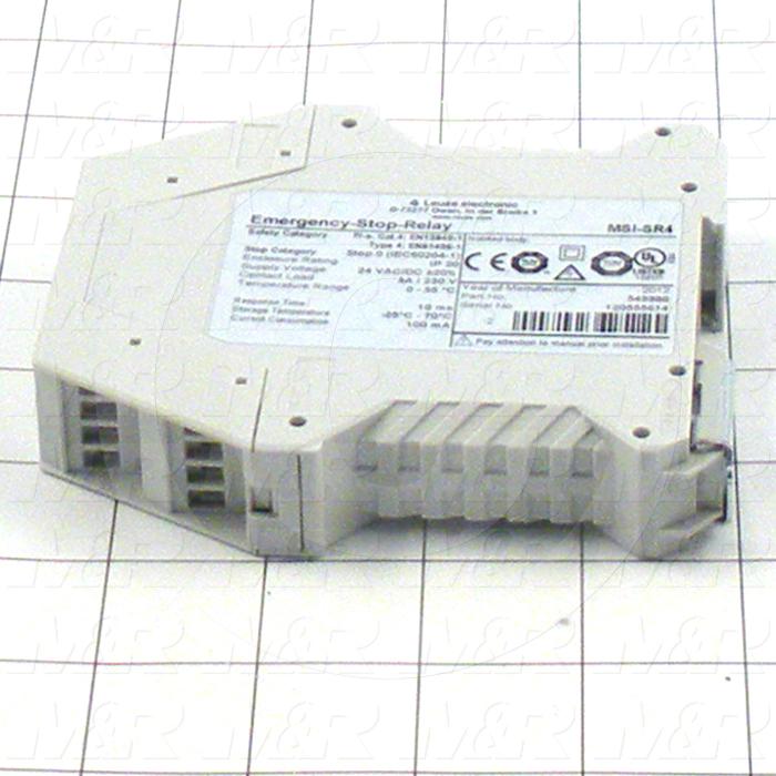 Safety Relay, Monitoring Relay, 24V AC/DC Coil Voltage, 3NO, With Indicator Light, 24VDC