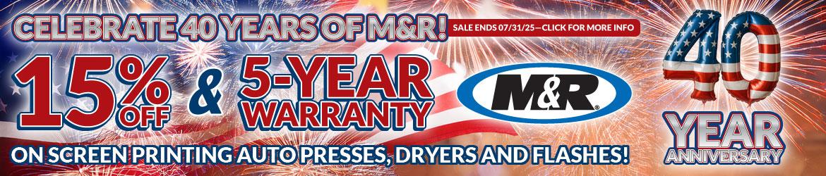 M&R 40th Anniversary Sale image