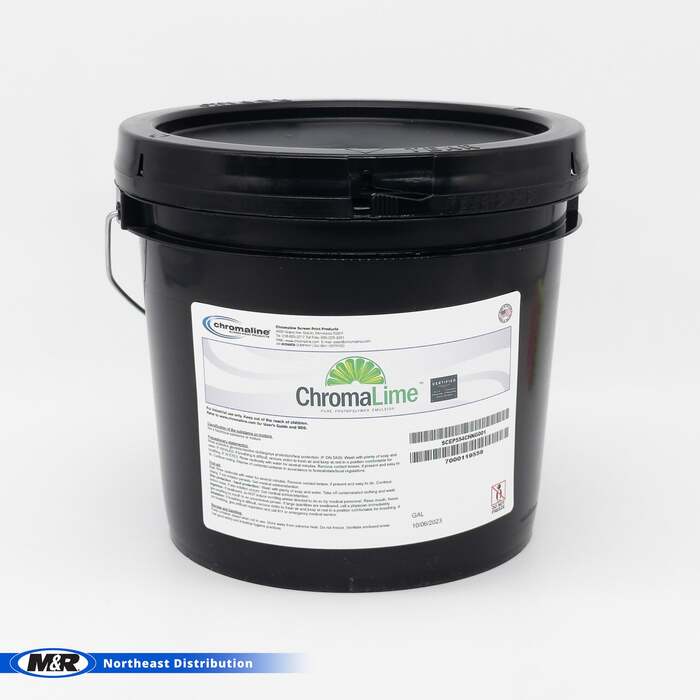 Screenprint, Chromaline Brand, 1 gal. Size, ChromaLime Presensitized Photopolymer Emulsion