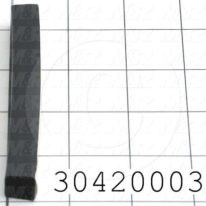 Seals and O-Rings, 0.500" Thickness, 0.500" Width, 24.00" Overall Length, Rubber