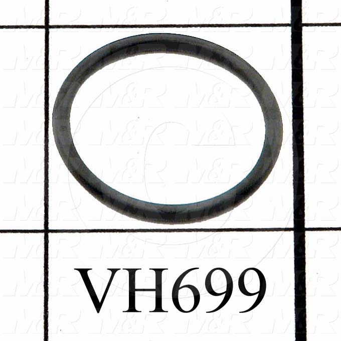 Seals and O-Rings, Static, O-ring Round Cross Section, 0.875" Outside Diameter, 0.75 in. Inside Diameter, 0.062" Thickness, Rubber