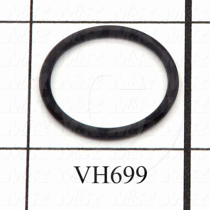 Seals and O-Rings, Static, O-ring Round Cross Section, 0.875" Outside Diameter, 0.75 in. Inside Diameter, 0.062" Thickness, Rubber