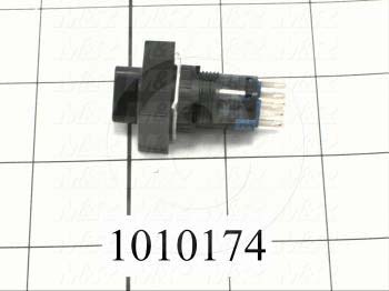 Selector Switch, 2 Positions, Maintained, Rectangular, SPDT