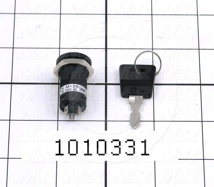 Selector Switch, Key Operator, 250V, 3A