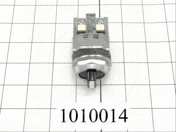 Selector Switch, Knob Operator, 3 Positions, Maintained, 2NO