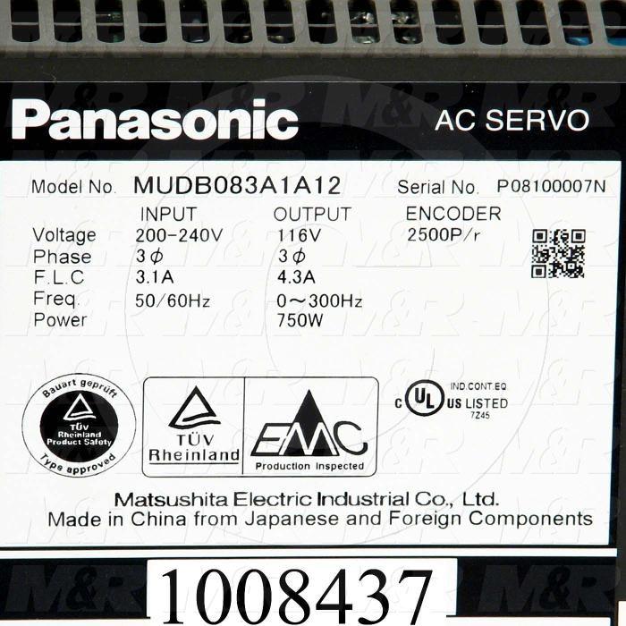 Servo Amplifier Drive, B Series, 750W, 230VAC