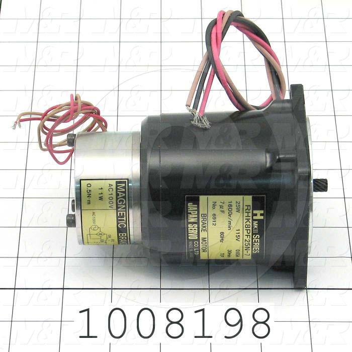 Servo Motor, 115VAC, with Brake