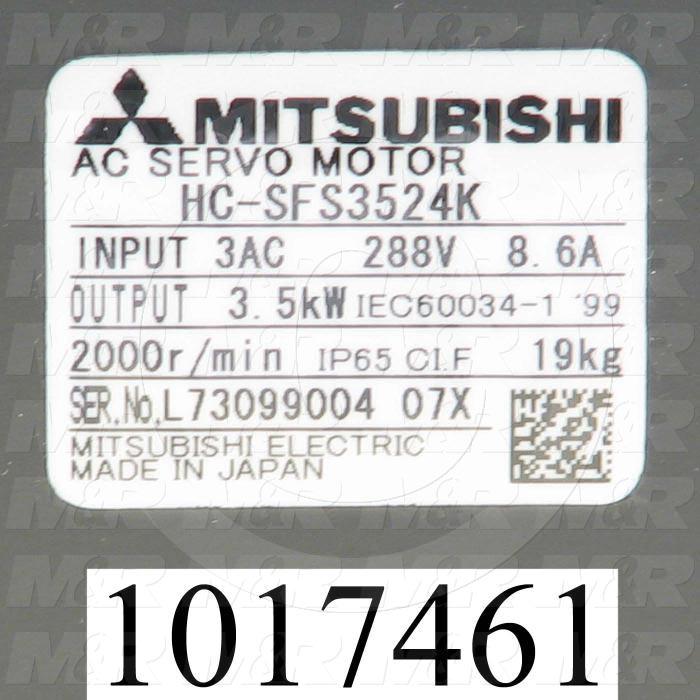 Servo Motor, 3.5KW, 400VAC