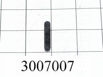 Set Screws, Socket, 1/4"-20 Thread Size, 1 1/4 in. Length, Cup Point, Steel, Black