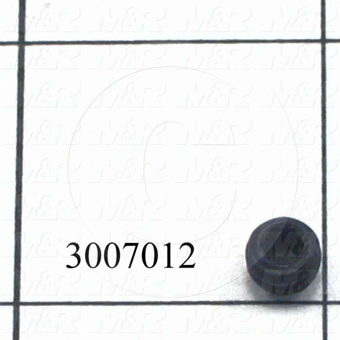 Set Screws, Socket, 1/4-20 Thread Size, 3/16 in. Length, Cup Point, Steel, Black