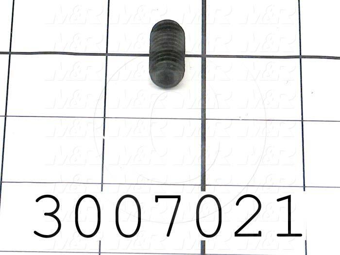 Set Screws, Socket, 3/8-16 Thread Size, 3/4" Length, Cup Point, Steel, Black