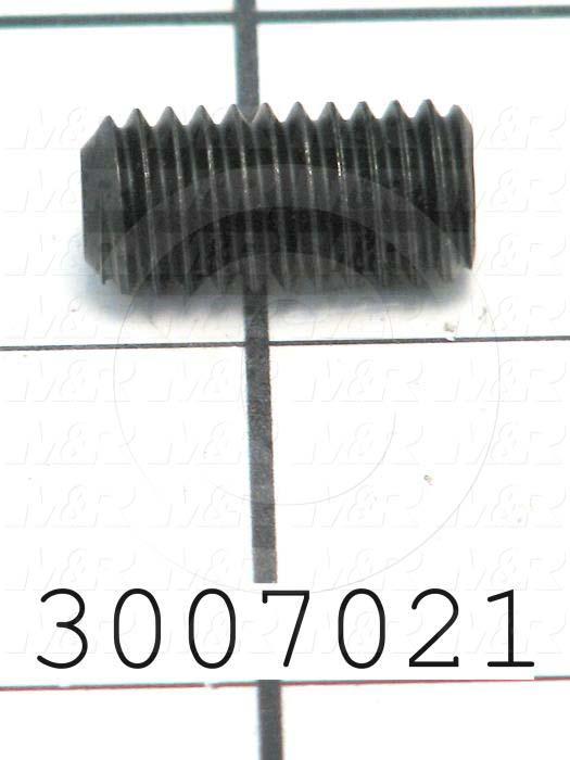 Set Screws, Socket, 3/8-16 Thread Size, 3/4" Length, Cup Point, Steel, Black