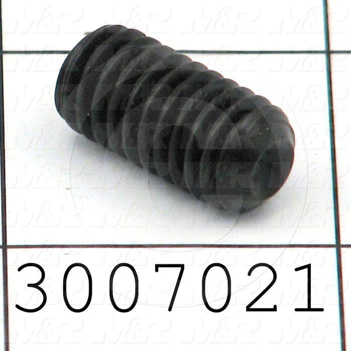 Set Screws, Socket, 3/8-16 Thread Size, 3/4" Length, Cup Point, Steel, Black