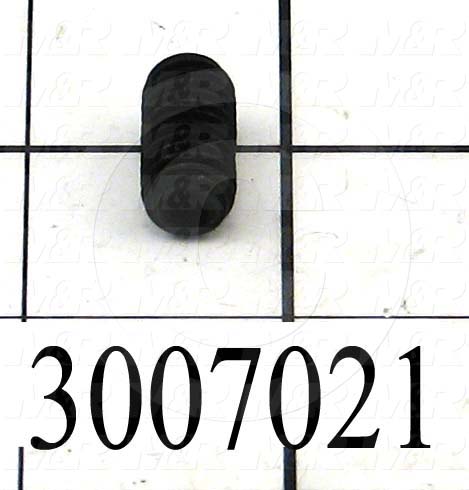 Set Screws, Socket, 3/8-16 Thread Size, 3/4" Length, Cup Point, Steel, Black