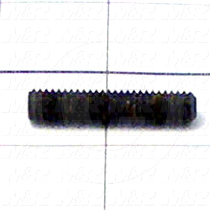 Set Screws, Socket, 5/16-18 Thread Size, 1 1/2 in. Length, Cup Point, Steel, Black