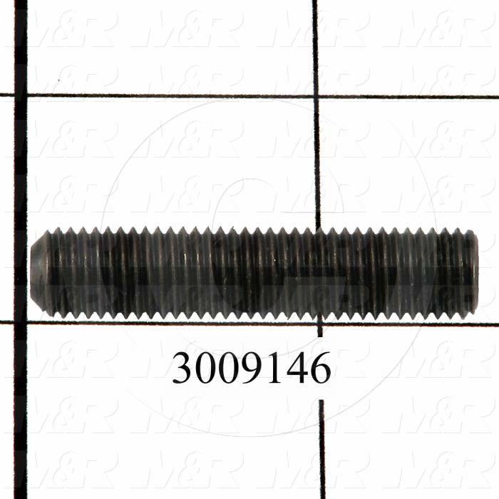 Set Screws, Socket, 5/16-24 Thread Size, 1 1/2 in. Length, Cup Point, Alloy Steel, Black