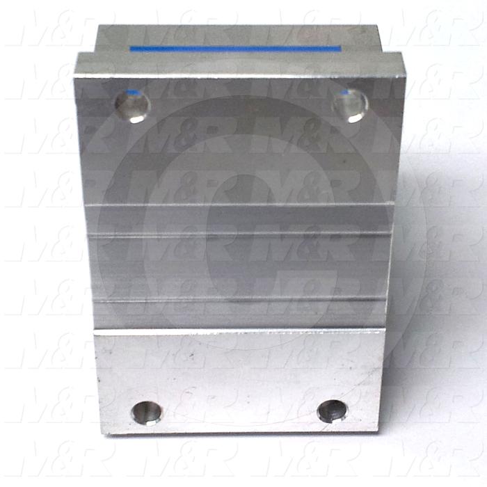 Shaft Guide, Block w/ Ball Open Bearing, Aluminum Anodized Material, 3/4" Shaft Dia., 2 3/4" Width of Block, 1 7/8" Length of Block, End Seals (Single)