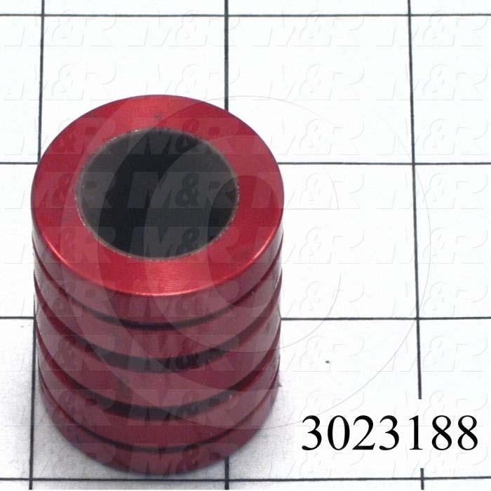 Shaft Guide, Plane Bearing Closed, Aluminum Anodized Material, 3/4" Shaft Dia., 1 1/4" Bearing OD, 1 5/8" Bearing Length