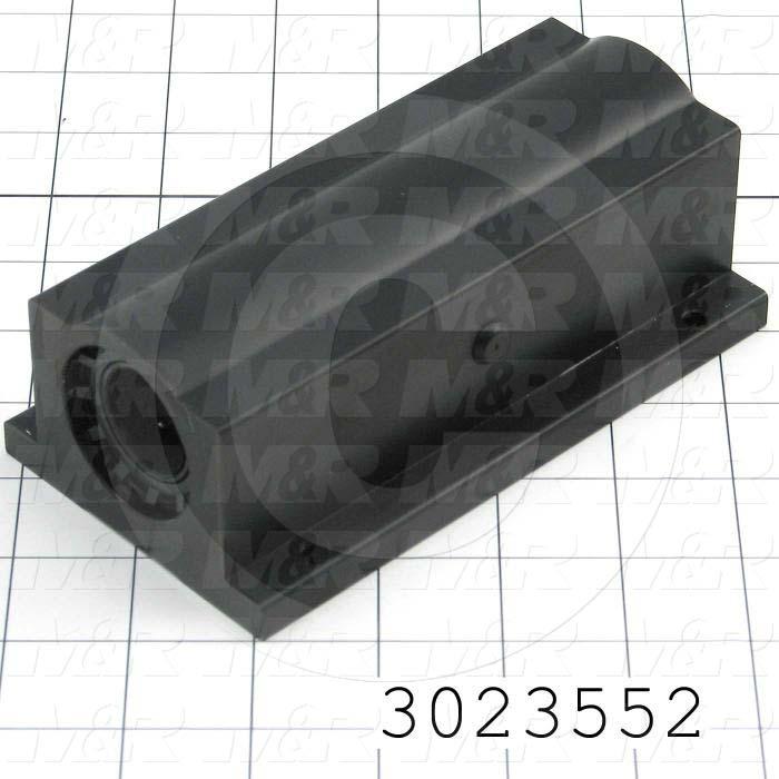 Shaft Guide, Twin Block w/ Ball Closed Bearing, Aluminum Anodized Material, 1" Shaft Dia., 3 1/4" Width of Block, 6.00" Length of Block