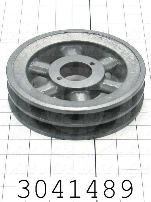 3041489 Sheaves, Double Groove, 2BK70H Sheave Type, Split Taper H
