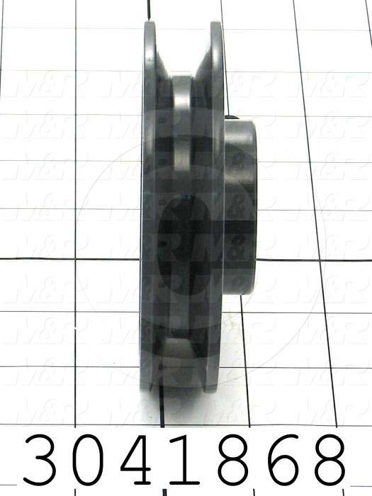 Sheaves, Single Groove, BK45 Sheave Type, 1.00" Bore Size, 4.250" Outside Diameter, Steel Material