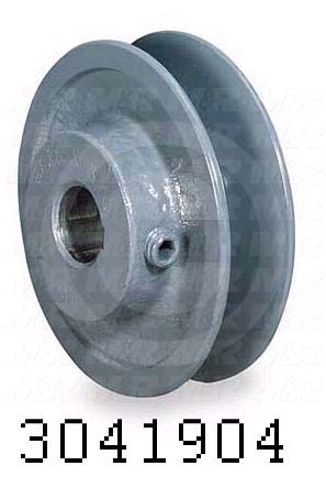 Sheaves, Single Groove, BK50 Sheave Type, 0.63 in. Bore Size, 4.750" Outside Diameter, Steel Material