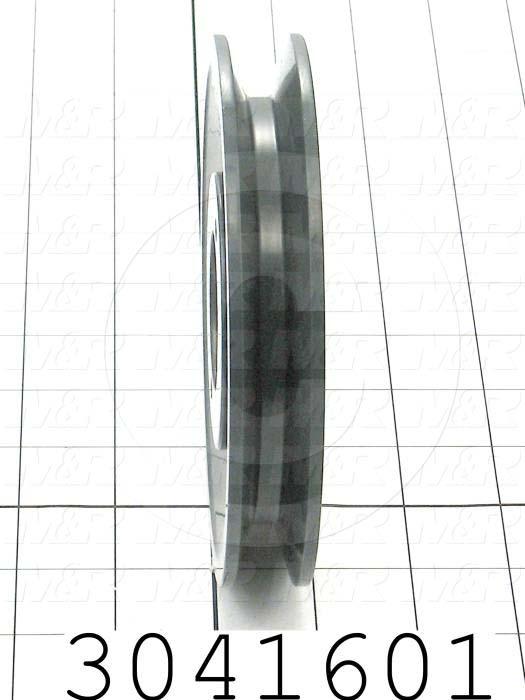 Sheaves, Single Groove, BK57H Sheave Type, Split Taper  H Bushing Bore Type, 5.45" Outside Diameter, Cast Iron Material