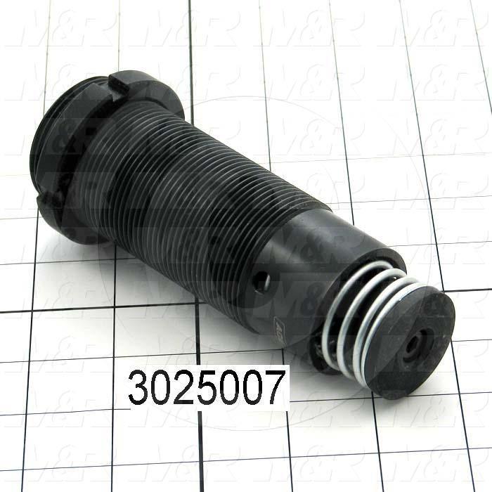 Shock Absorbers, Self-Compensating Type, 5.69" Length, 1 3/4-12 Thread Size, 0.91" Stroke