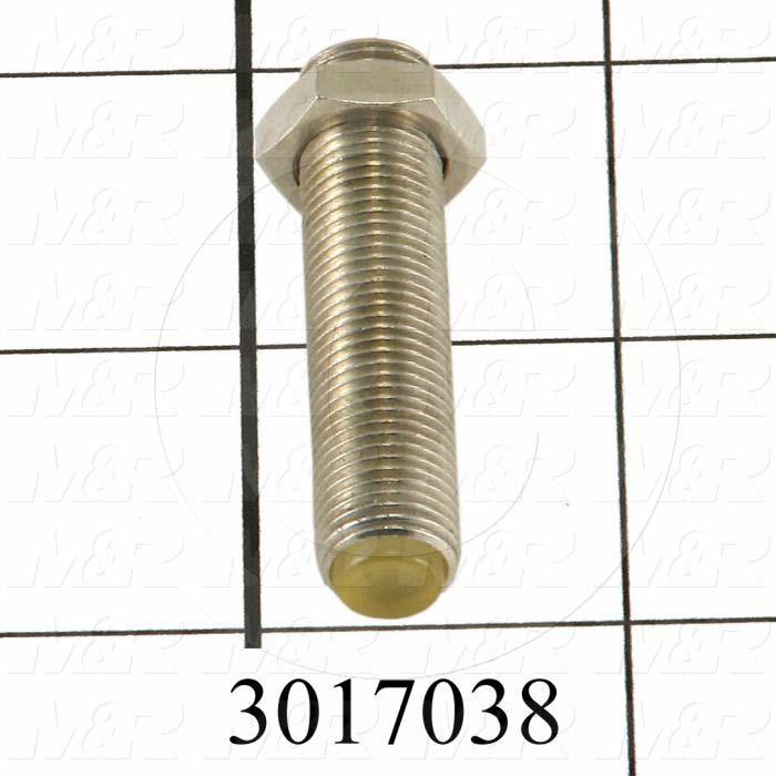 Shock Absorbers, Shock Absorber Bolt and Nut, Threaded  Bolt With Polyurethane Tip Type, 40 mm Length, M10 Thread Size