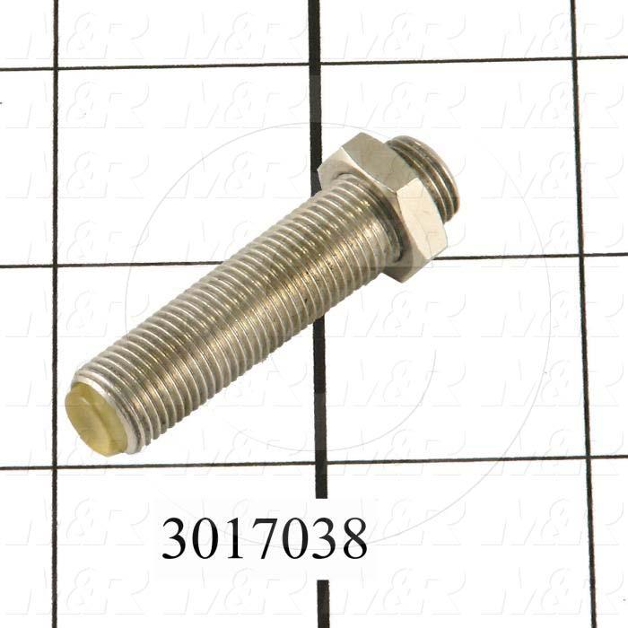 Shock Absorbers, Shock Absorber Bolt and Nut, Threaded  Bolt With Polyurethane Tip Type, 40 mm Length, M10 Thread Size
