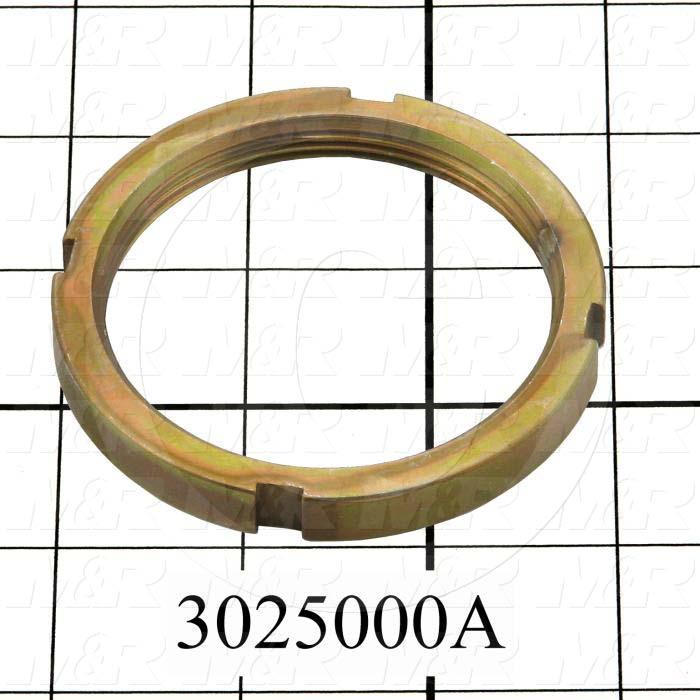 Shock Absorbers, Shock Absorber Nut, 3.000" Outside Diameter, 0.375" Thickness, 2 1/2-12 Thread Size, Use with Shock Absorber Part No. 3025000 Note :