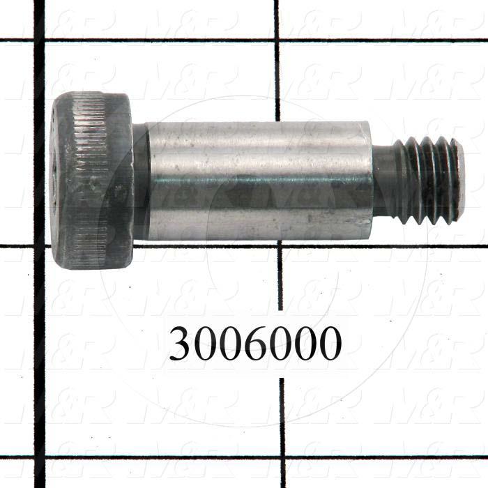 Shoulder Screws, Socket Head, Steel, Shoulder Dia. 1/2", Shoulder Length 1"
