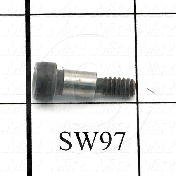 Shoulder Screws, Socket Head, Steel, Shoulder Dia. 1/4", Shoulder Length 3/8 in.