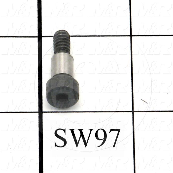 Shoulder Screws, Socket Head, Steel, Shoulder Dia. 1/4", Shoulder Length 3/8 in.