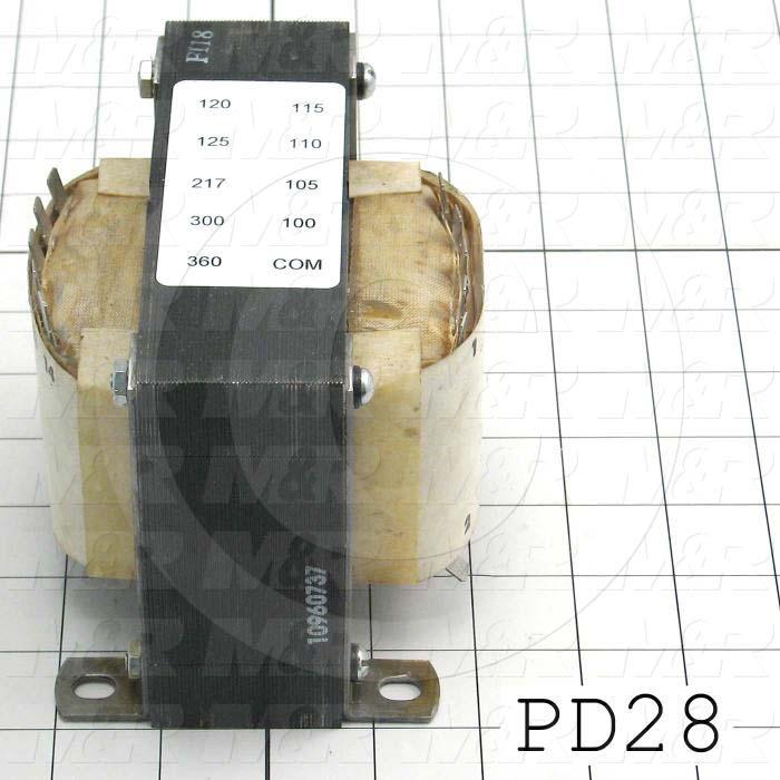 Single Phase Transformer, 1.2KVA, 110/200/220/240V Primary Voltage, 120VAC Secondary Voltage, 50/60Hz