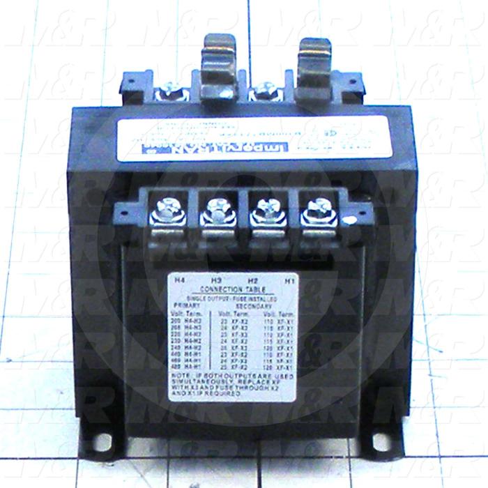 Single Phase Transformer, 100VA, 200-480V Primary Voltage, 23/110,24/115,25/120V Secondary Voltage