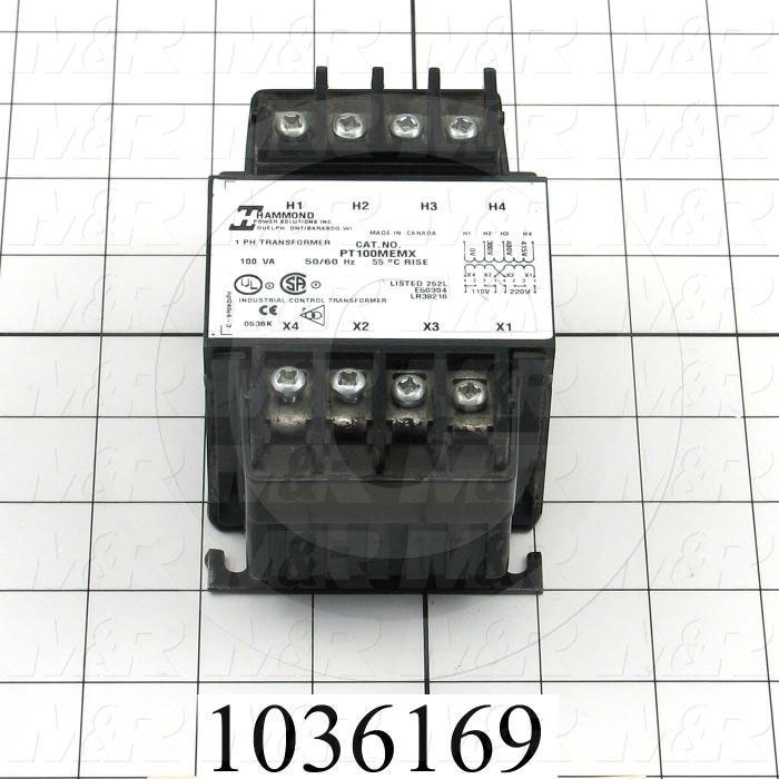 Single Phase Transformer, 100VA, 380/415VAC Primary Voltage, 110/220V Secondary Voltage, 50/60Hz