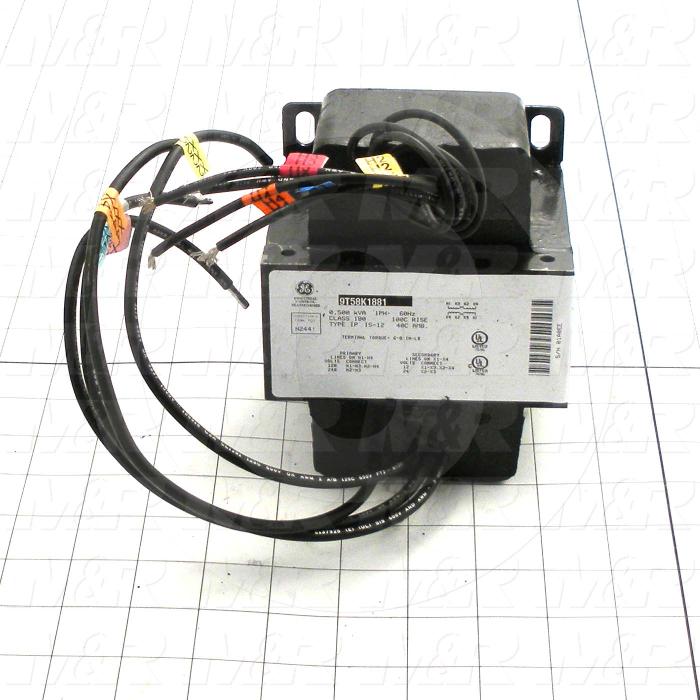 Single Phase Transformer, 500VA, 120/240V Primary Voltage, 12/24V Secondary Voltage