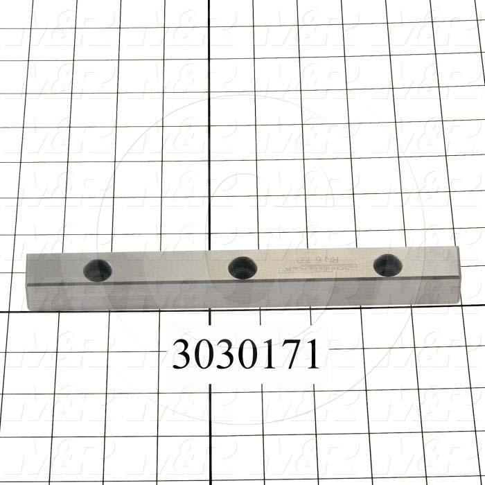 Slide (Rail) Guide, Rail, Steel, 15 mm Width of Rail, 150 mm Length of Rail