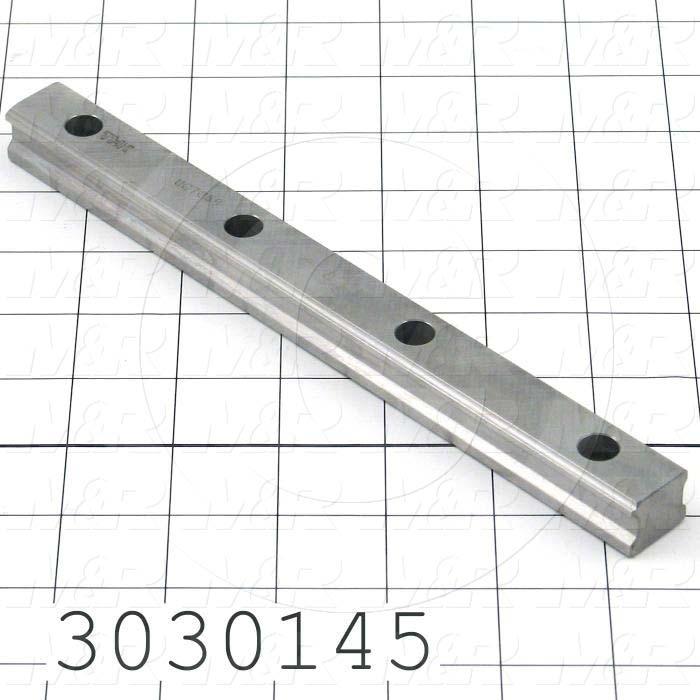 Slide (Rail) Guide, Rail, Steel, 20 mm Width of Rail, 220 mm Length of Rail