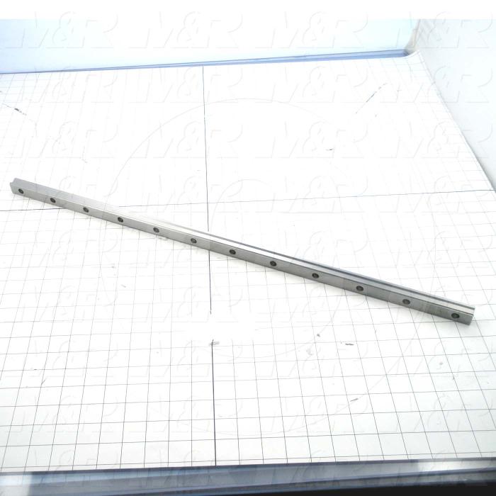 Slide (Rail) Guide, Rail, Steel, 20 mm Width of Rail, 700 mm Length of Rail