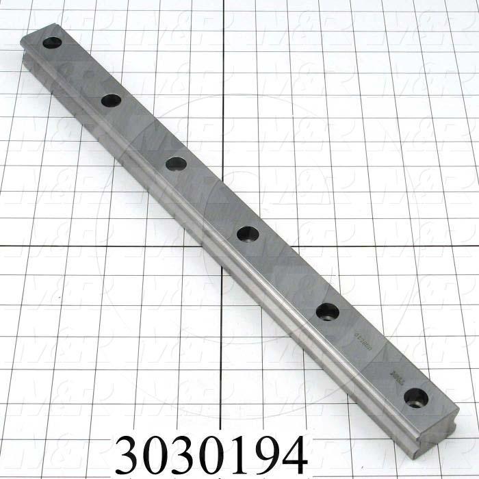 Slide (Rail) Guide, Rail, Steel, 34 mm Width of Rail, 440 mm Length of Rail