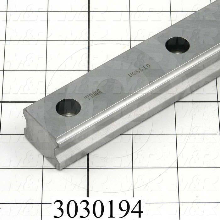 Slide (Rail) Guide, Rail, Steel, 34 mm Width of Rail, 440 mm Length of Rail