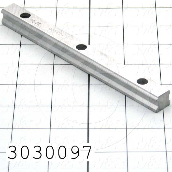 Slide (Rail) Guide, Rail, Steel, Standard Accuracy, 15 mm Width of Rail, 160 mm Length of Rail, 24 mm Height of the Set, Medium Preload