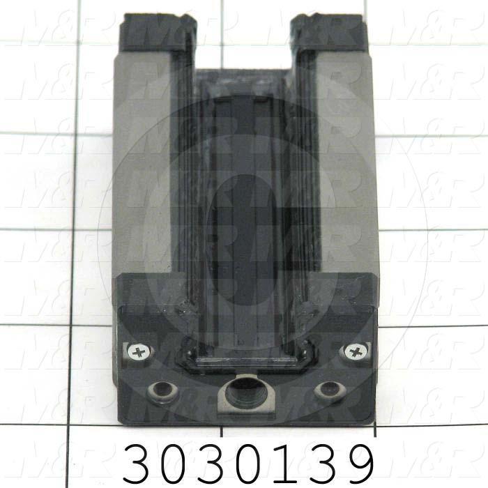 Slide (Rail) Guide, Slide Block, Steel, 44 mm Width of Block, 79 mm Length of Block, End, Side, & Inner Seals Contamination Protection