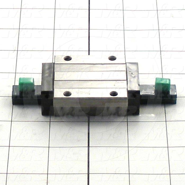 3030133 Slide (Rail) Guide, Slide Block, Steel, 47 mm Width of Block