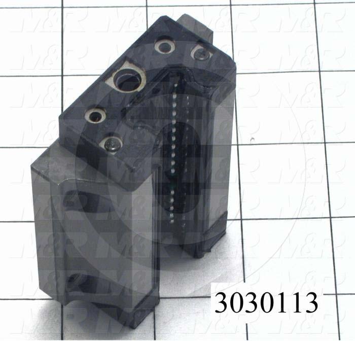 Slide (Rail) Guide, Slide Block, Steel, 63 mm Width of Block, 79 mm Length of Block, End, Side, & Inner Seals Contamination Protection, Light Preload