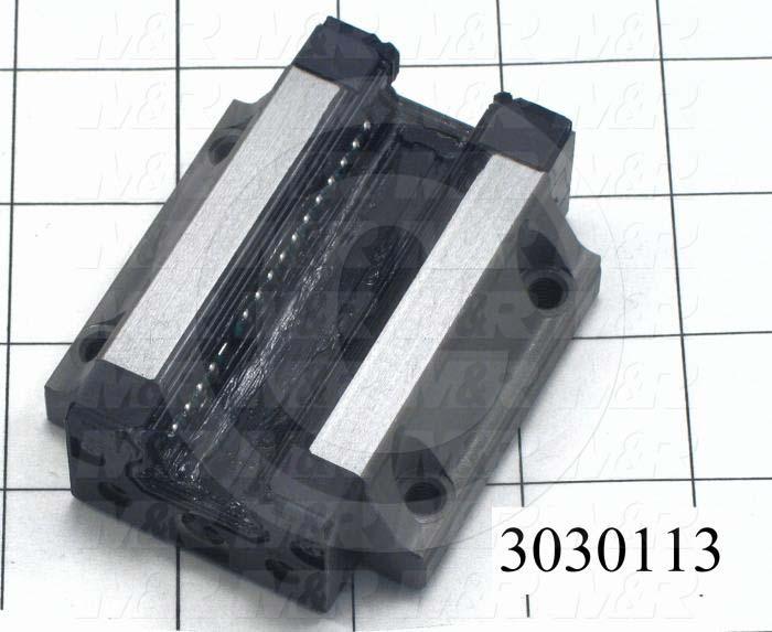 Slide (Rail) Guide, Slide Block, Steel, 63 mm Width of Block, 79 mm Length of Block, End, Side, & Inner Seals Contamination Protection, Light Preload