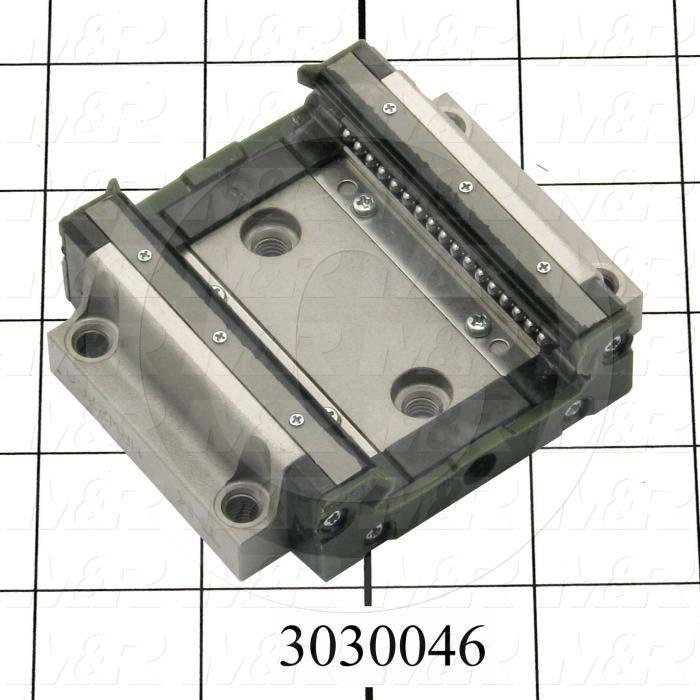 3030046 Slide (Rail) Guide, Slide Block, Steel, 80 mm Width of Block