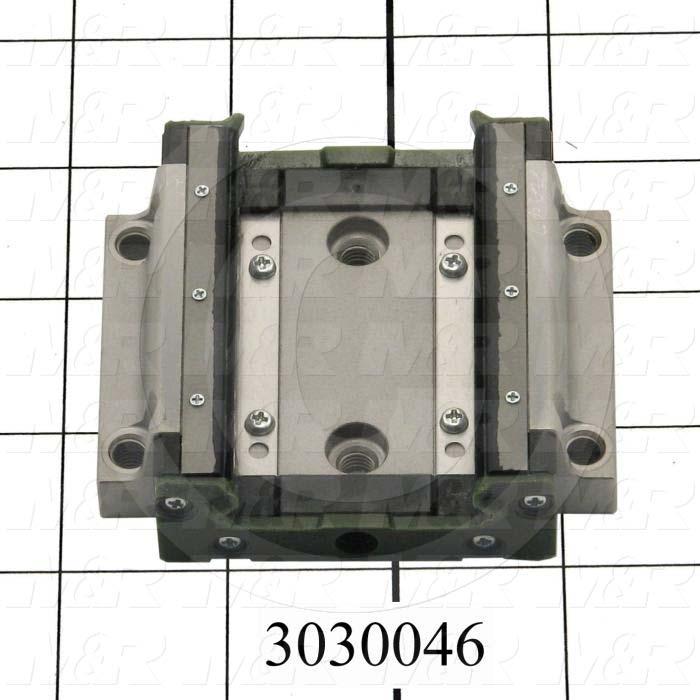 Slide (Rail) Guide, Slide Block, Steel, 80 mm Width of Block, 73 mm Length of Block, End, Side, & Inner Seals Contamination Protection
